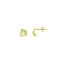 Pendientes plata baño en oro circonitas 213A0344